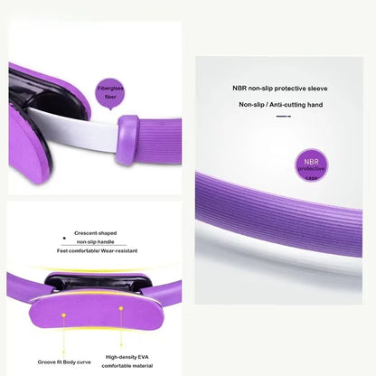 Yoga Fitness Ring Pilates Ring Women Girl Exercise Home Resistance Elasticity Yoga Gym Workout Pilates Circle Yoga Circle ﻿